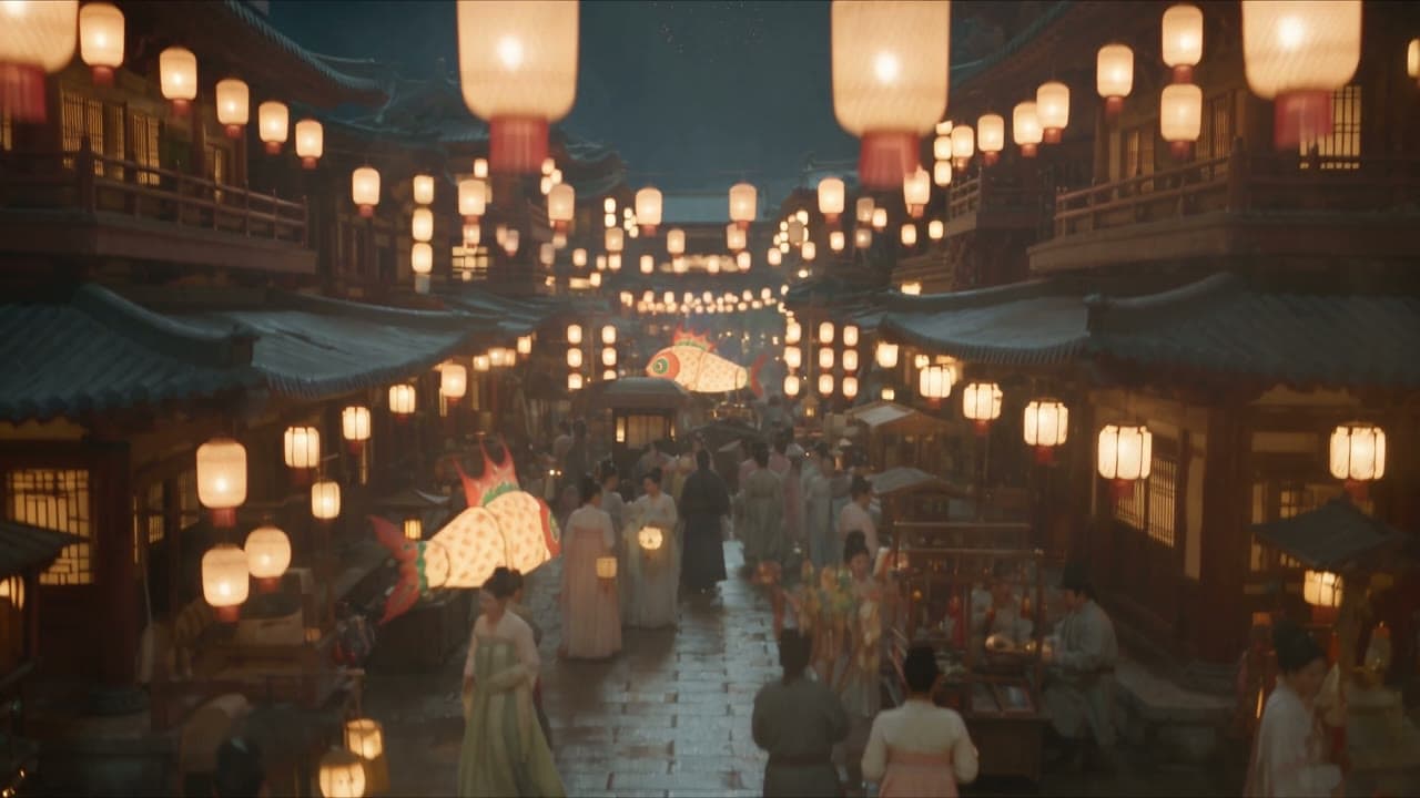 Image fantastique éclairée par des lanternes, tirée d’un clip de la vitrine Yovid